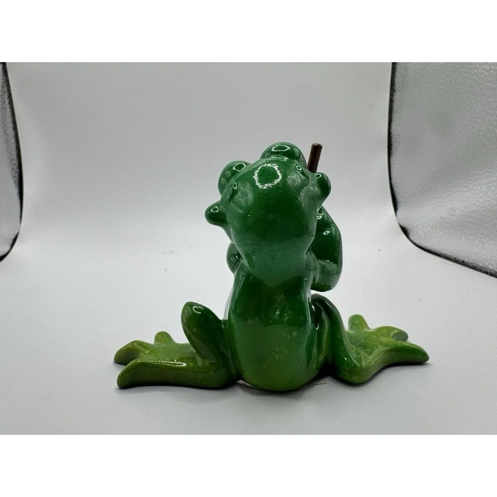 KITTY'S CRITTERS On The Green FROG CERAMIC‎ WITH BOX 2007 Golfers Gift